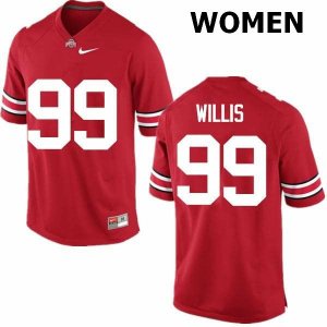 NCAA Ohio State Buckeyes Women's #99 Bill Willis Red Nike Football College Jersey YPK5445BW
